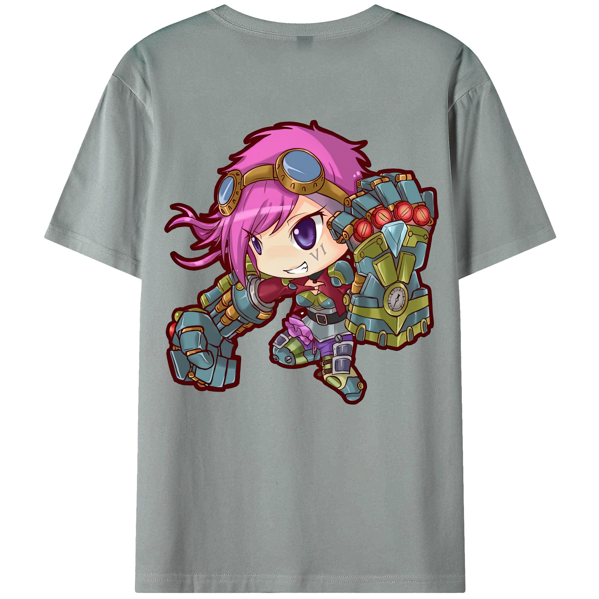 リーグ・オブ・レジェンド League of Legends LOL 綿100％ メンズ半袖Tシャツ（バックプリント） 通気性